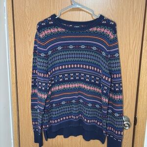 Chaps Multicolor Knit Sweater